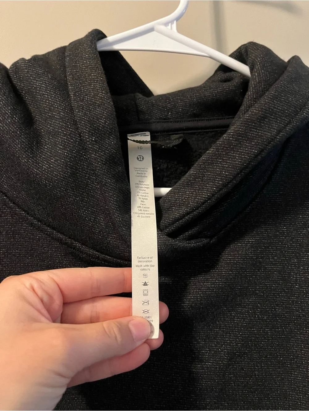 lululemon athletica Dark Charcoal Crewneck Hoodie